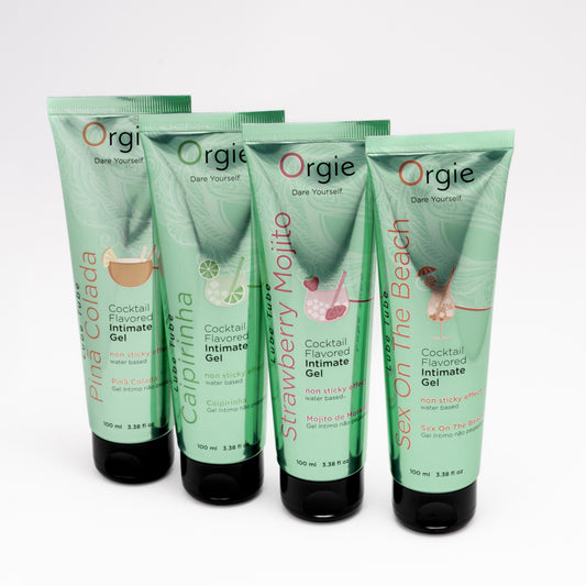 Water-based intimate gel with flavour and scent of Strawberry Mojito cocktail