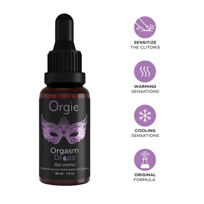 The Orgasmic Bunny brings the best of the classic Orgasm Drops Clitoral Arousal Gel and a rabbit-shaped vibrating ring with 1
