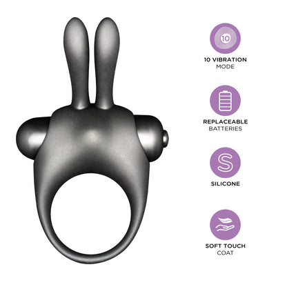The Orgasmic Bunny brings the best of the classic Orgasm Drops Clitoral Arousal Gel and a rabbit-shaped vibrating ring with 1