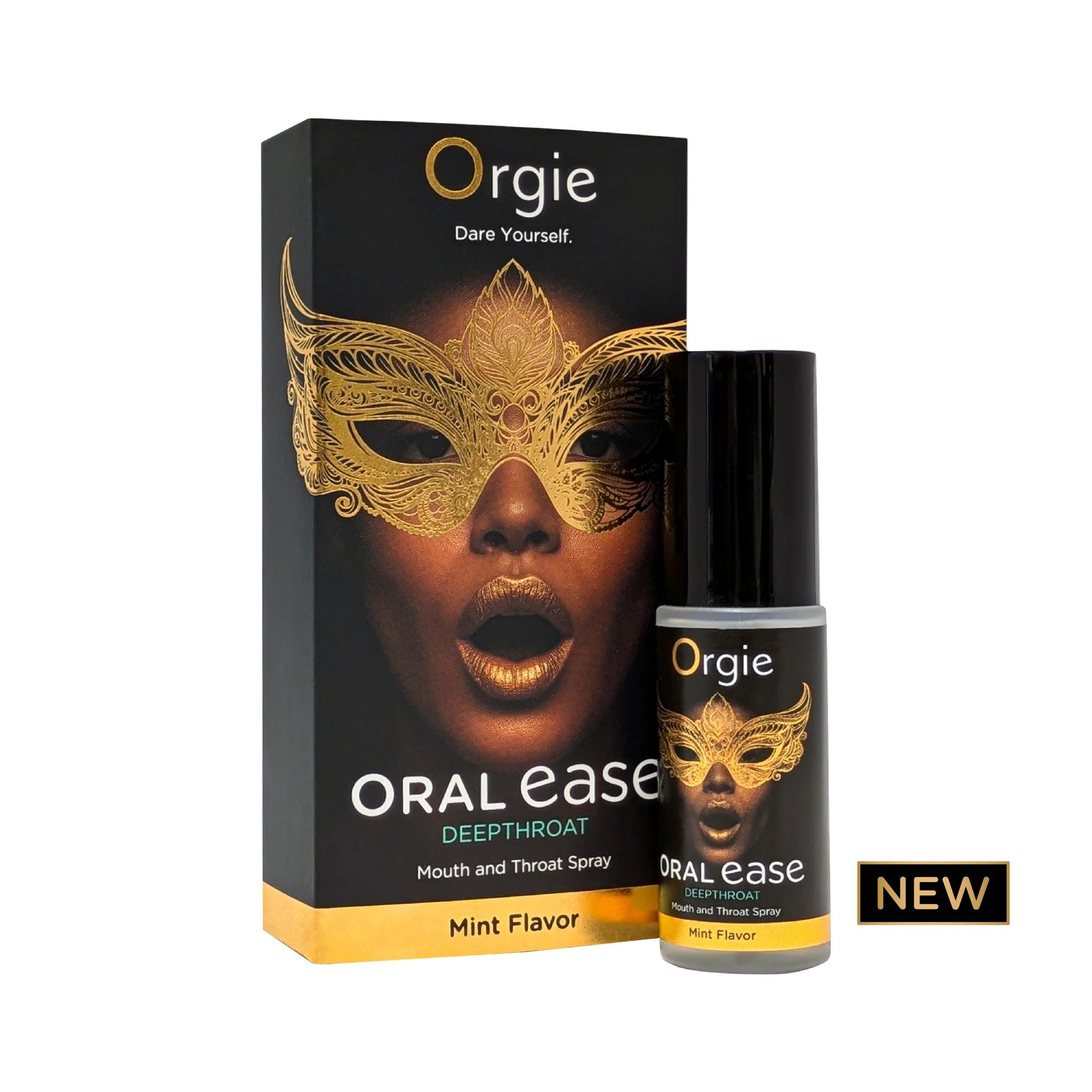 Oral Ease – Mouth and throat spray, developed to improve the oral sex experience, especially during deep throat practices, pr