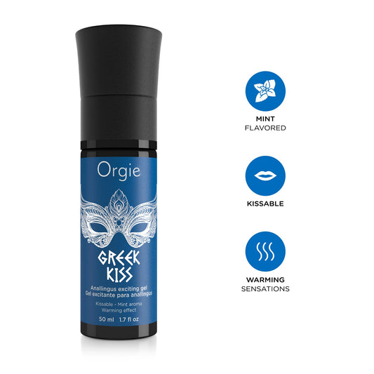 Greek Kiss is a kissable arousal gel  developed for anallingus practice