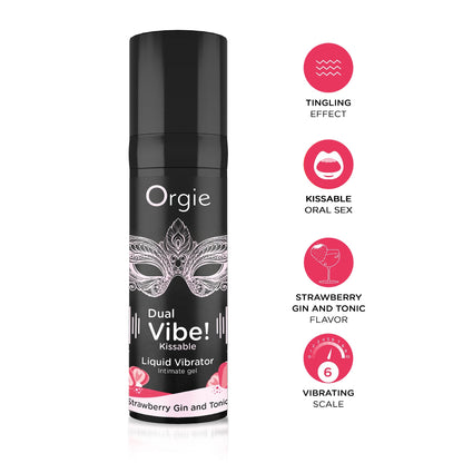 The Dual Vibe! Kissable Liquid Vibrator Gin and Tonic Strawberry stands out for its effectiveness and genuine tantalizing fla
