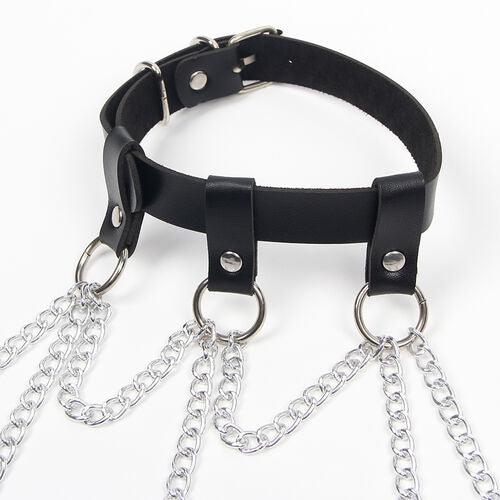 SUBBLIME - FULL BODY HARNESS WITH STAR CHAINDETAIL ONE SIZE