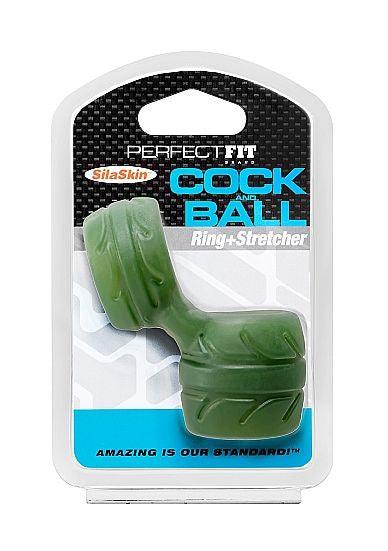 PERFECT FIT SILASKIN COCK & BALL GREEN