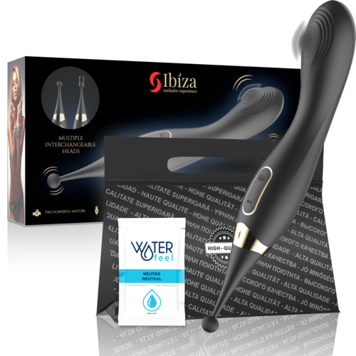 IBIZA INTERCHANGEABLE CLITORAL STIMULATOR AND PULSATION G SPOT VIBRATOR