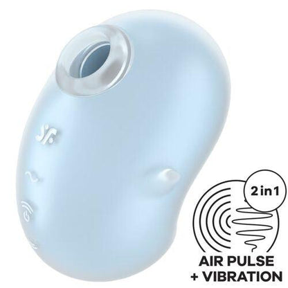 SATISFYER - CUTIE GHOST LAY-ON VIBRATOR LIGHT BLUE