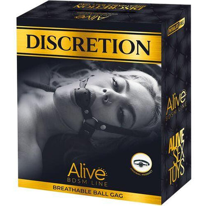 ALIVE - DISCRETION BREATHABLE GAG BLACK