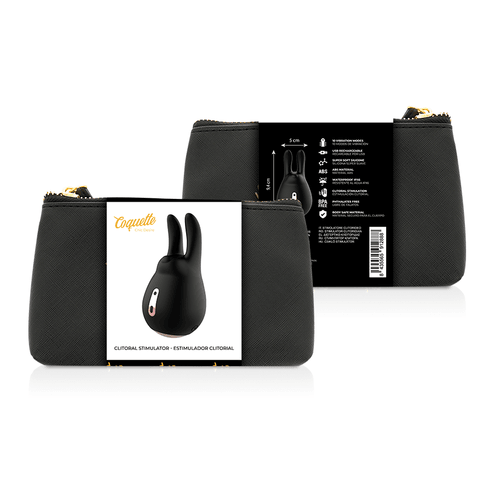 COQUETTE CHIC DESIRE - CLITORIAL STIMULATOR BLACK / GOLD RABBIT