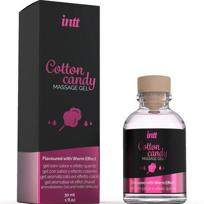 INTT MASSAGE & ORAL SEX - MASSAGE GEL WITH COTTON CANDY FLAVOR AND HEATING EFFECT