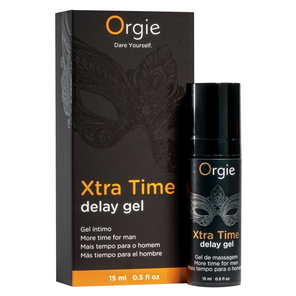 Xtra Time Delay Gel is an exclusive formula that desensitizes the penile glans, increasing the time of intercourse