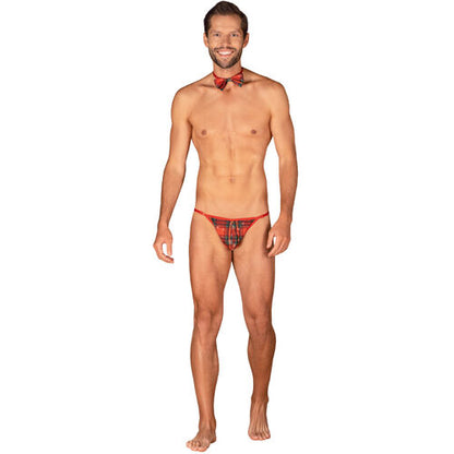 OBSESSIVE - MS MERRILO THONG &#38; BOW TIE ONE SIZE