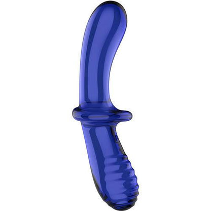 SATISFYER - DOUBLE CRYSTAL DILDO BLUE