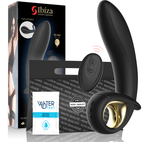 IBIZA POWERFUL INFLATABLE ANAL/VAGINAL VIBRATOR REMOTE CONTROL