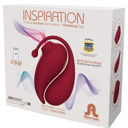 ADRIEN LASTIC - INSPIRATION CLITORIS SUCKER + VIBRATING EGG RED - FREE APP