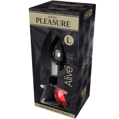 ALIVE - ANAL PLEASURE MINI PLUG METAL RED SIZE L