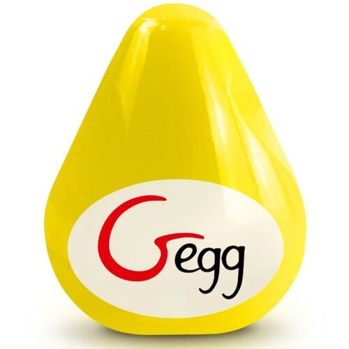 G-VIBE - REUSABLE YELLOW TEXTURED MASTURBATOR EGG