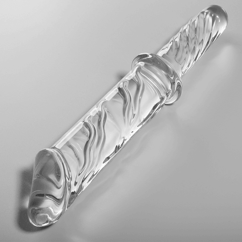 NEBULA SERIES BY IBIZA - MODEL 24 DILDO BOROSILICATE GLASS 28.5 X 5 CM CLEAR