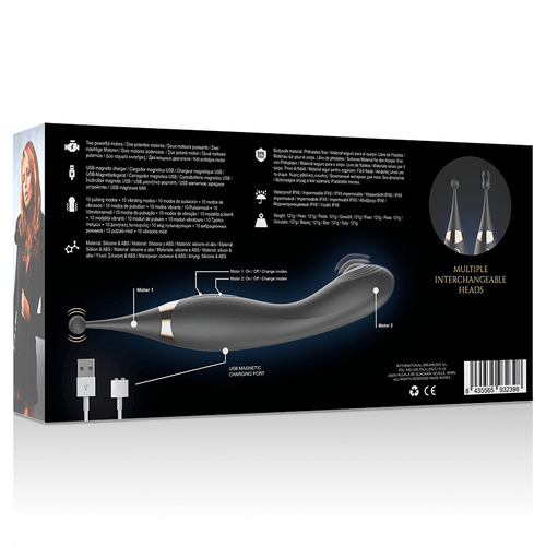 IBIZA INTERCHANGEABLE CLITORAL STIMULATOR AND PULSATION G SPOT VIBRATOR