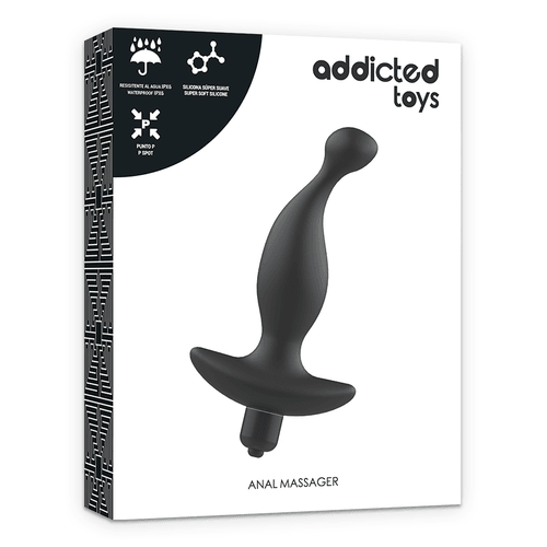 ADDICTED TOYS ANAL MASSAGER WITH BLACK VIBRATIONMODEL 1