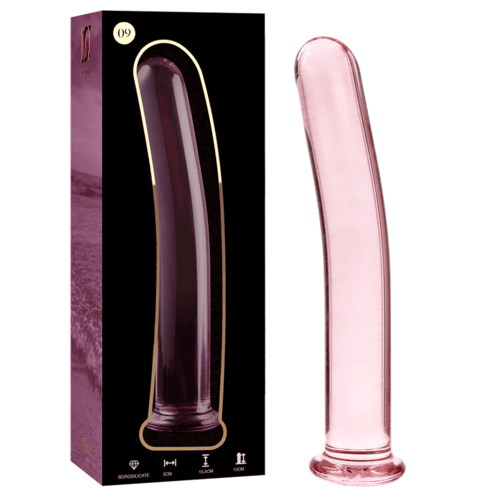 NEBULA SERIES BY IBIZA - MODEL 9 DILDO BOROSILICATE GLASS 15.5 X 2.5 CM PINK