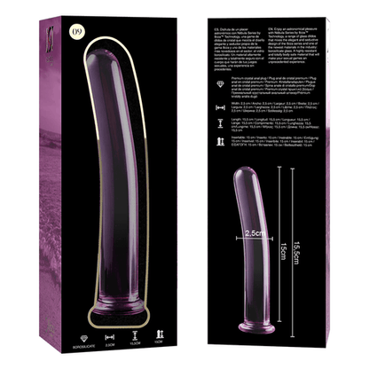 NEBULA SERIES BY IBIZA - MODEL 9 DILDO BOROSILICATE GLASS 15.5 X 2.5 CM PINK