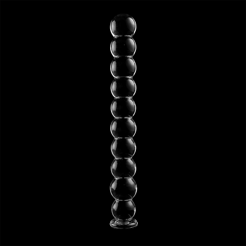 NEBULA SERIES BY IBIZA - MODEL 22 DILDO BOROSILICATE GLASS 21.5 X 2.5 CM CLEAR