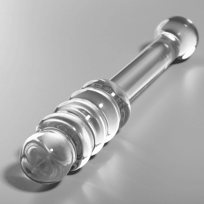 NEBULA SERIES BY IBIZA - MODEL 20 DILDO BOROSILICATE GLASS 20.5 X 3 CM CLEAR