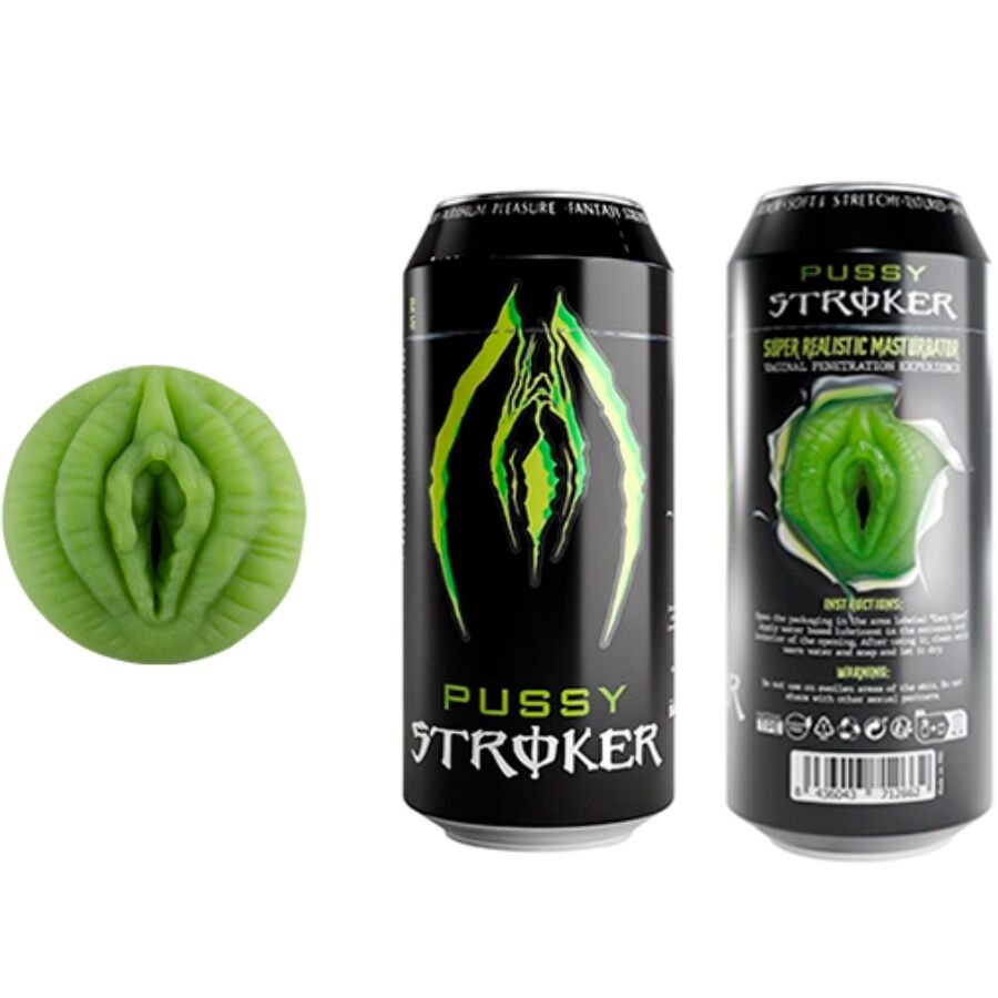 ALIVE - PUSSY STROKER MASTURBATOR VAGINA BEBIDA ENERGÉTICA EM LATA - Infernum Store