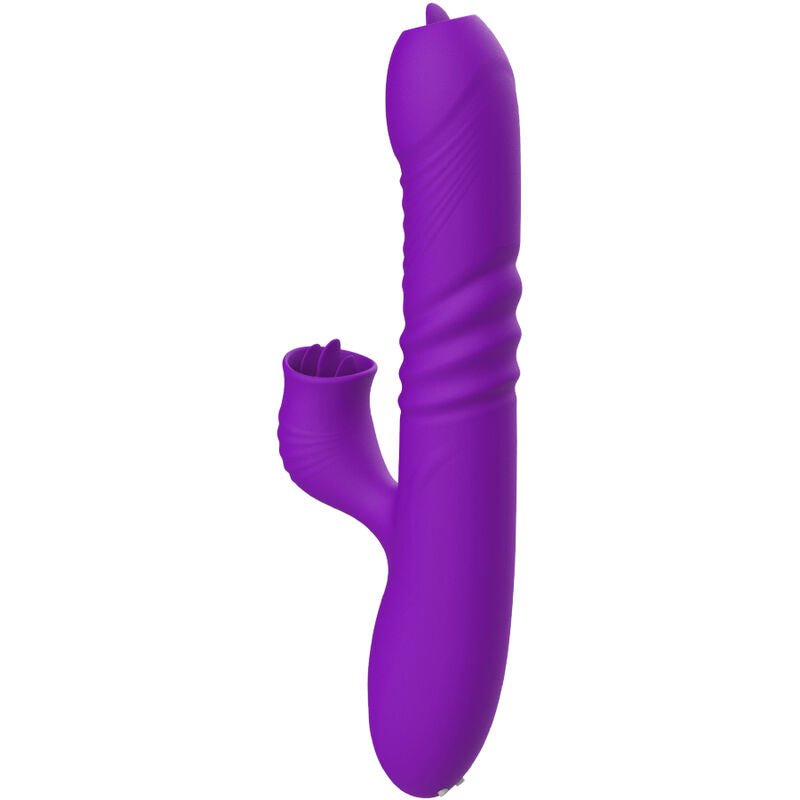 ARMONY - VIBRADOR DE COELHO TOTALMENTE G SPOT COM EFEITO DE CALOR VIOLETA DE LÍNGUA ESTIMULANTE - Infernum Store