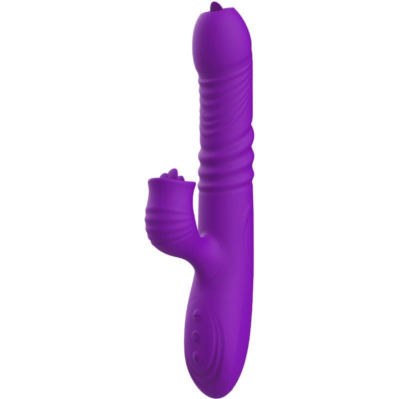 ARMONY - VIBRADOR DE COELHO TOTALMENTE G SPOT COM EFEITO DE CALOR VIOLETA DE LÍNGUA ESTIMULANTE - Infernum Store