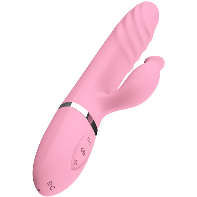 ARMONY - VIBRADOR E THRUSTING COM LÍNGUA DE EFEITO DE CALOR ROSA - Infernum Store