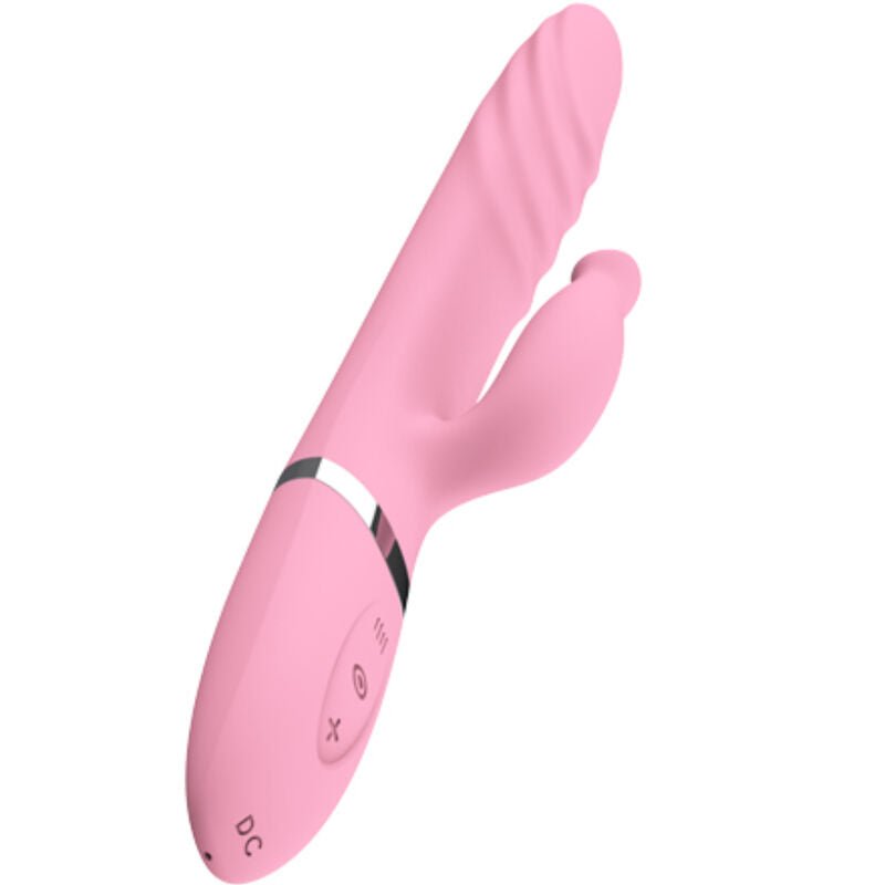 ARMONY - VIBRADOR E THRUSTING COM LÍNGUA DE EFEITO DE CALOR ROSA - Infernum Store