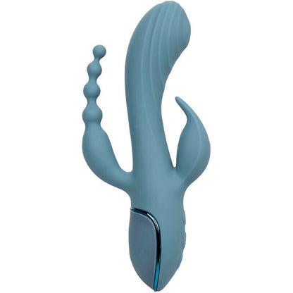 CALEXOTICS - VIBRADOR TRIPLO ECSTASY CINZA - Infernum Store