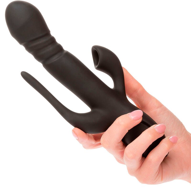 CALEXOTICS - VIBRADOR TRIPLO EUPHORIA PRETO - Infernum Store