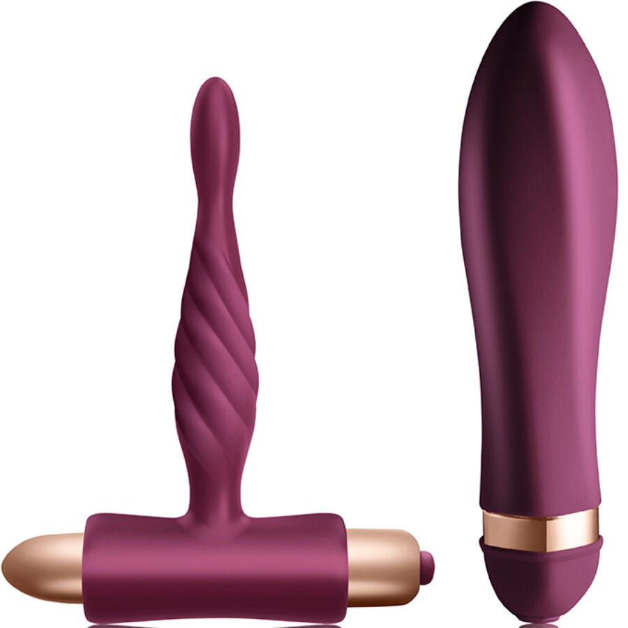 CLIMAXIMUM - KIT DARE VIBRADOR TORCIDO + PLUG ANAL INICIANTES - Infernum Store