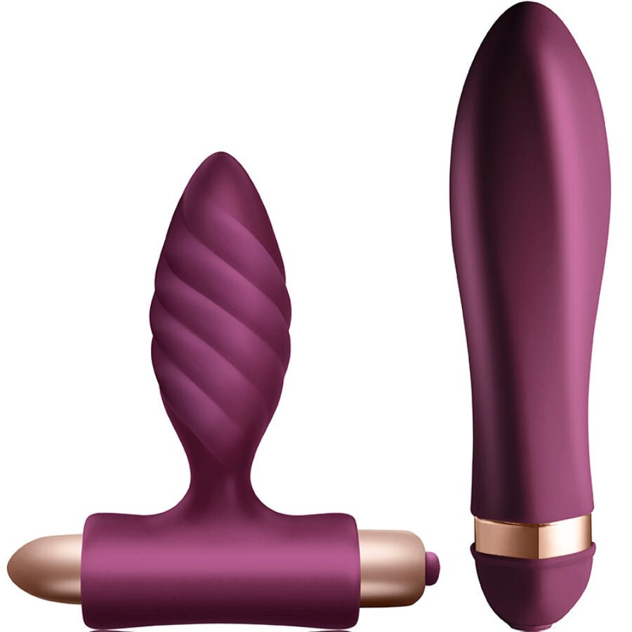 CLIMAXIMUM - KIT DESIRE VIBRADOR TORCIDO + PLUG ANAL - Infernum Store