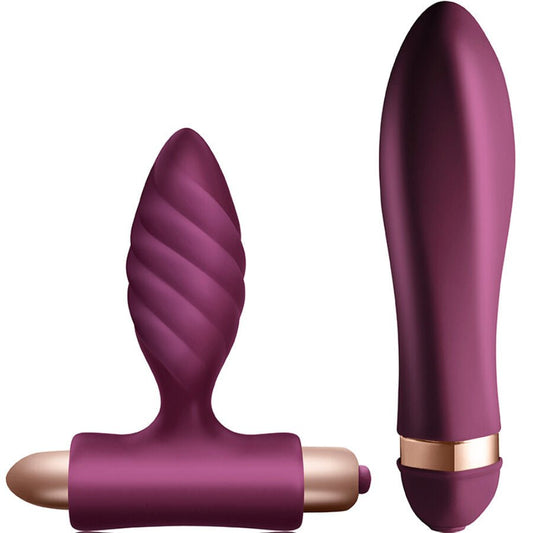 CLIMAXIMUM - KIT DESIRE VIBRADOR TORCIDO + PLUG ANAL - Infernum Store