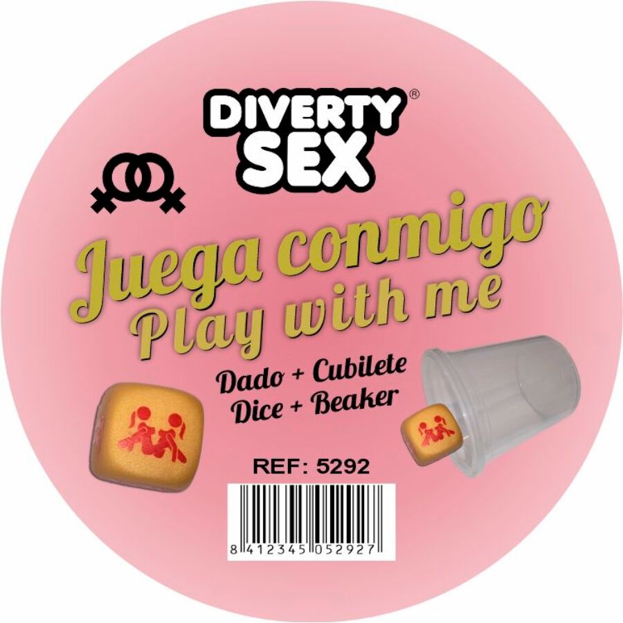 DIABLO PICANTE - GOLDEN HARD DICE WITH WOMAN POSITIONS AND CUBE - Infernum Store