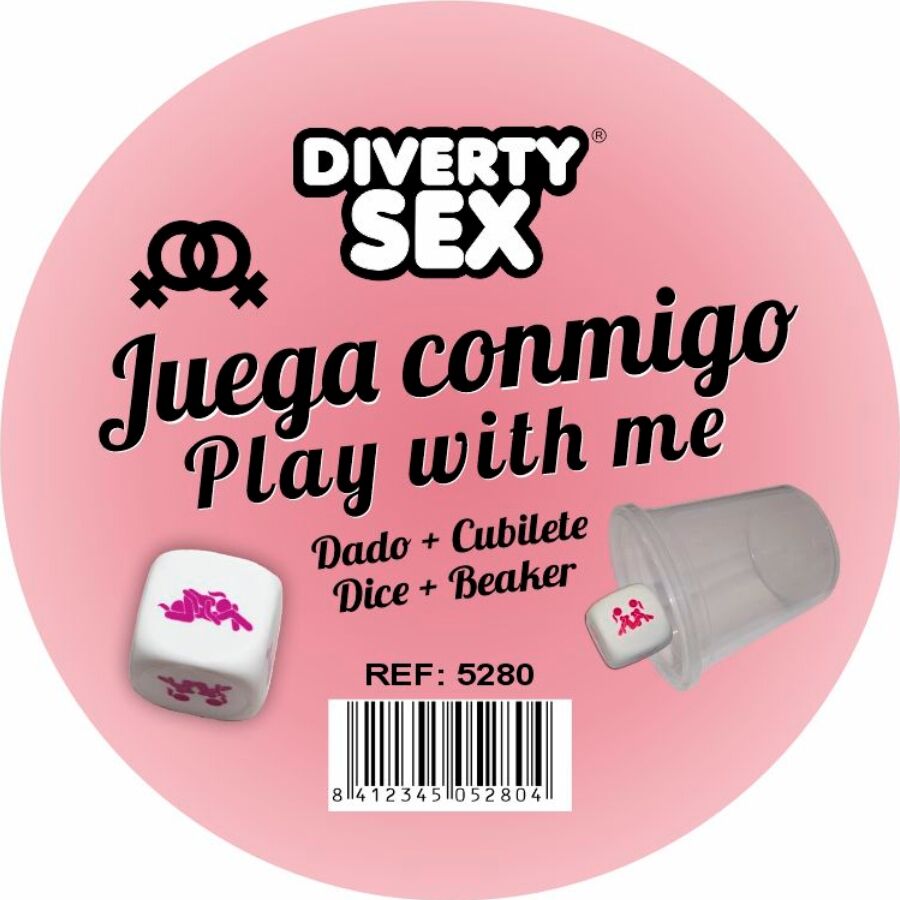 DIABLO PICANTE - WHITE HARD DICE WITH WOMAN POSITIONS AND CUBE - Infernum Store