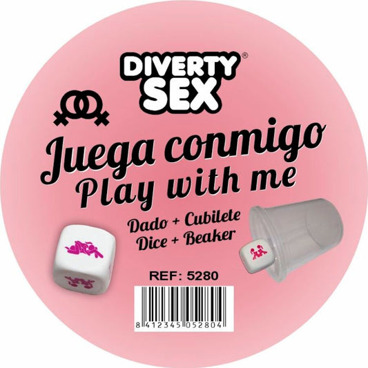 DIABLO PICANTE - WHITE HARD DICE WITH WOMAN POSITIONS AND CUBE - Infernum Store