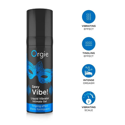 GEL COM VIBRAÇÃO LIQUID VIBRATOR 15ML ORGIE - Infernum Store