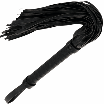 DARKNESS - CHICOTE BONDAGE PRETO 42CM COURO - Infernum Store
