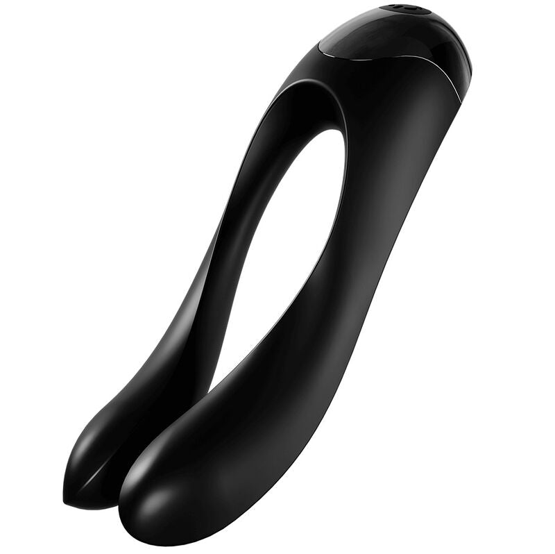 SATISFYER - CANDY CANE FINGER VIBRATOR BLACK