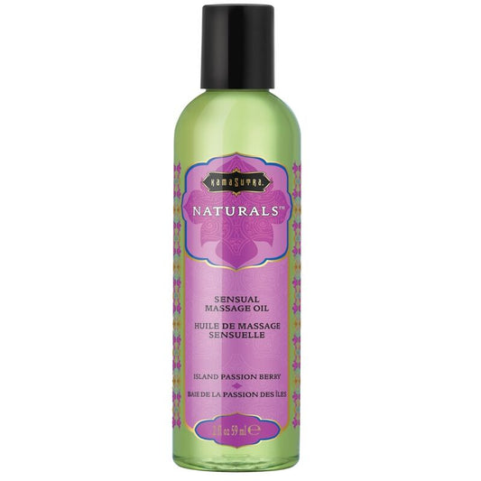 KAMASUTRA - ÓLEO DE MASSAGEM NATURAL ILHA PASSION BERRY 59 ML - Infernum Store