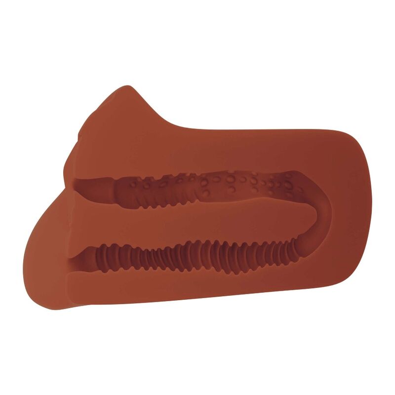 PDX PLUS - PICK YOUR PLEASURE DOUBLE BROWN MASTURBATOR - Infernum Store
