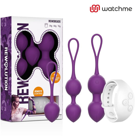 REWOLUTION - REWOBEADS VIBRATING BALLS REMOTE CONTROL WITH WATCHME TECHNOLOGY