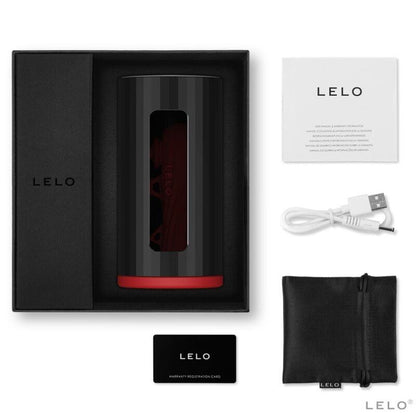 LELO F1S V2 MASTURBATOR SDK TECHNOLOGY - RED AND BLACK