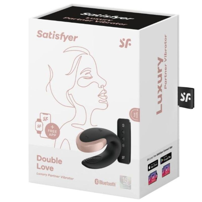 SATISFYER - VIBRADOR DOUBLE LOVE LUXURY PARTNER PRETO