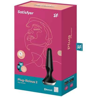 SATISFYER - VIBRADOR PLUG ILICIOUS 2 PLUG PRETO