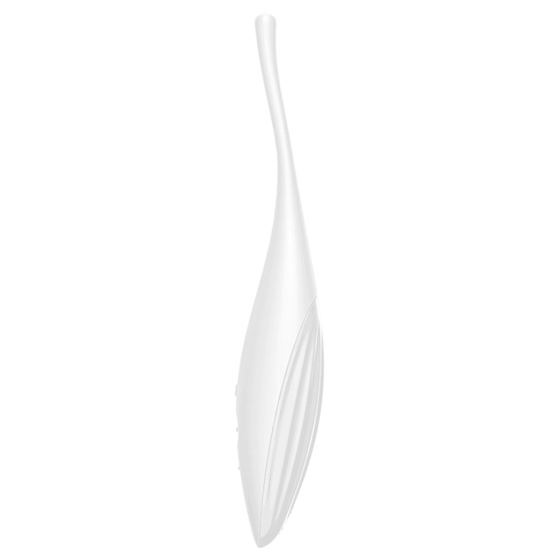 SATISFYER TWIRLING JOY CLIT TIP VIBRATOR - WHITE